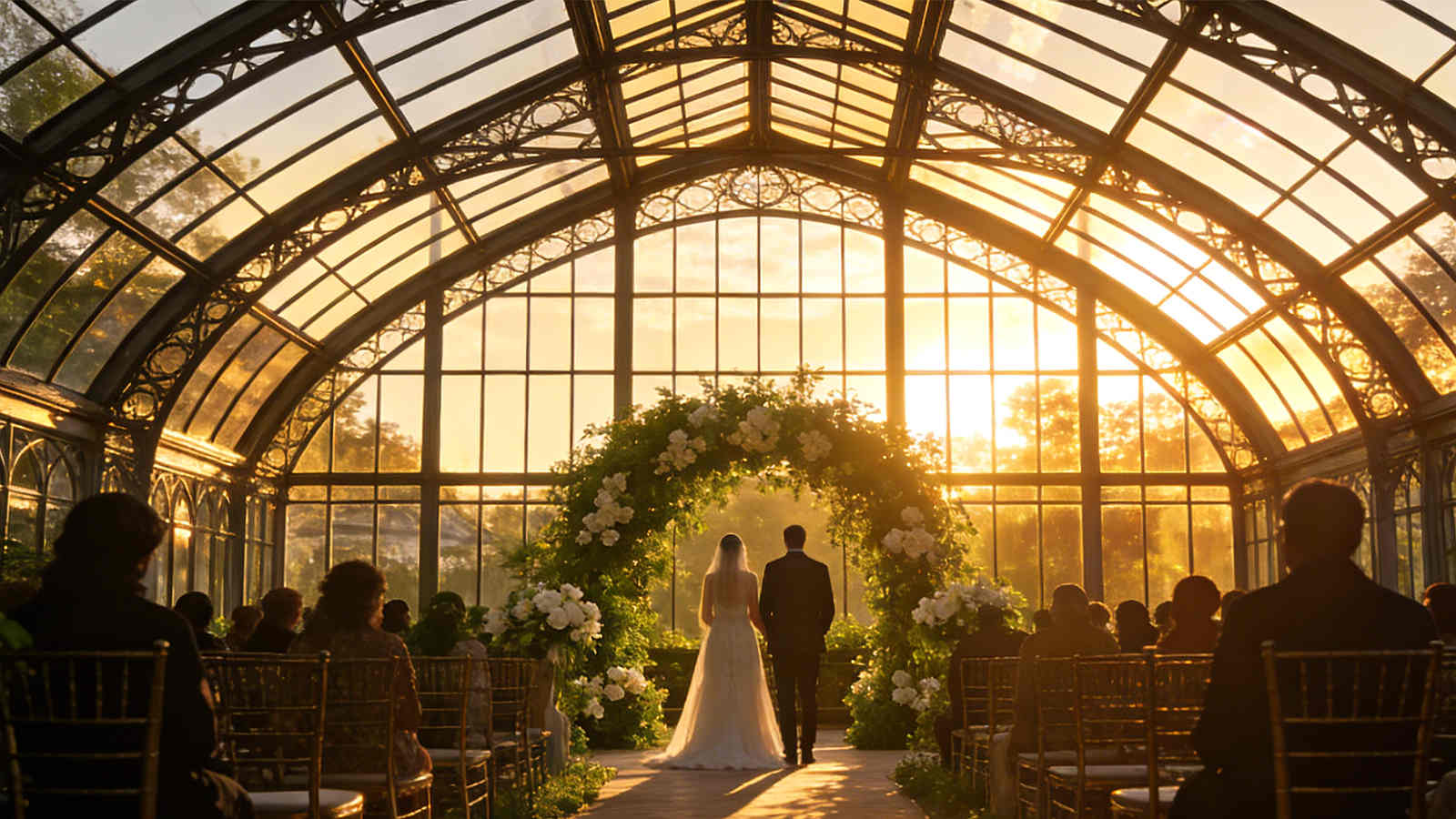 Victorian Greenhouse Wedding: Elegant & Ethereal Real Steel Inspiration
